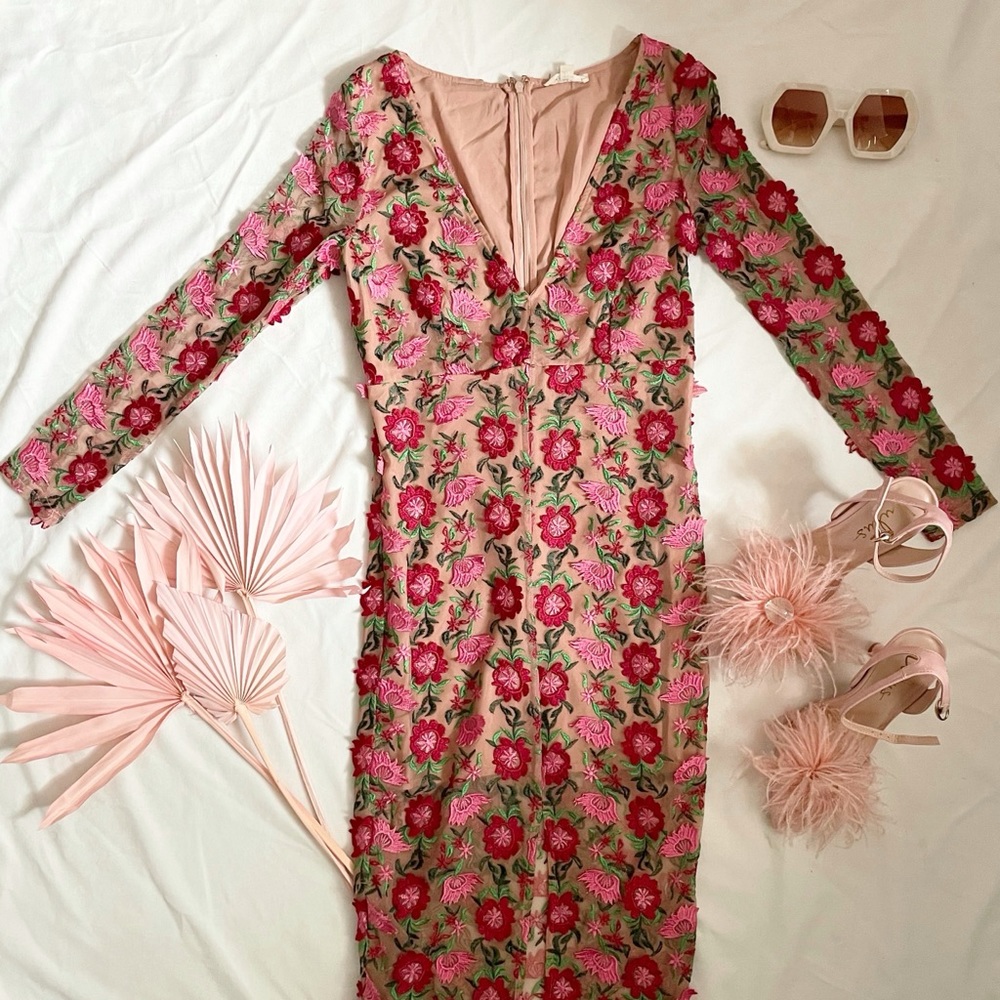 For Love & Lemons Midi Amelia Dress